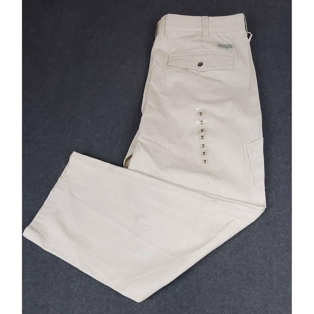 Columbia Grangeville Pants Fossil Beige Mens Authentic Fit 40x32 New AM8364